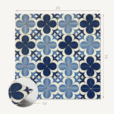Öntapadós vinyl csempe Geometrikus virágmintás
