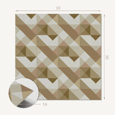 Vinyl csempe A geometria által ihletett természetes minták