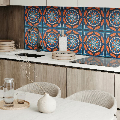 Öntapadós vinyl csempe Leveles mandala stílusú