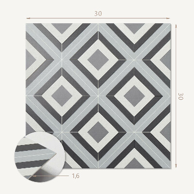Öntapadós vinyl csempe Geometriai stílusú rombusz minta