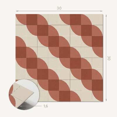 Vinilpadló Hullámos geometriai formák