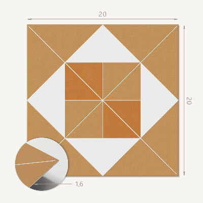 Vinyl csempe Harmonikus tónusú formák