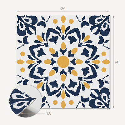Vinyl csempe Mandala virág motívummal