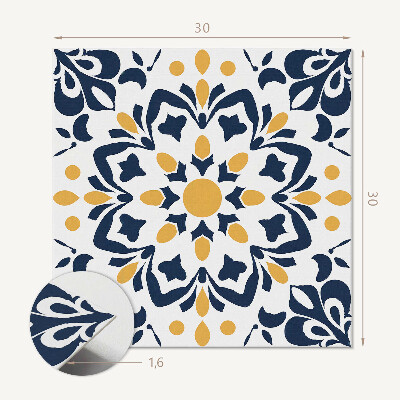 Vinyl csempe Mandala virág motívummal