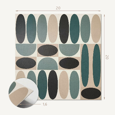 Vinyl csempe Dinamikus ovális grafikai motívumok