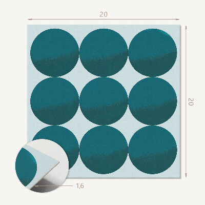 Vinilpadló Körkörös minták egy geometriai rácsban