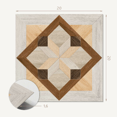 Vinilpadló Geometrikus motívum négyzet alakú formában
