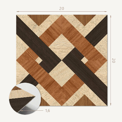 Vinilpadló Fa formák a geometriában