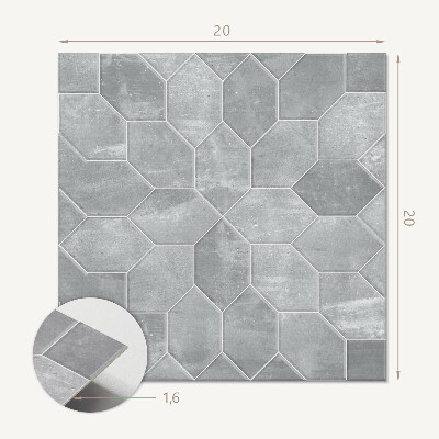 Öntapadós vinyl csempe Hatszögletű mozaik minta modern stílusban