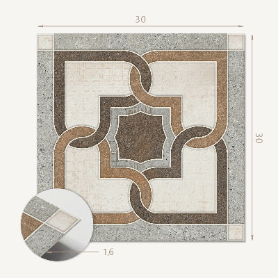 Vinyl csempe Stílusos geometriák csempézett alapon