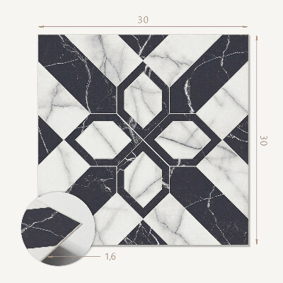 Vinyl csempe Márvány figurák geometrikus stílusban