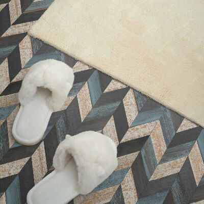 Vinyl csempe Fa cikkcakk modern stílusban