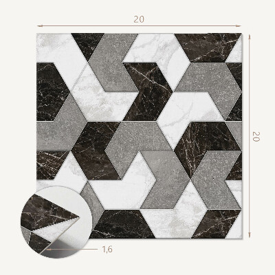 Öntapadós vinyl csempe Absztrakt formák geometriai stílusban