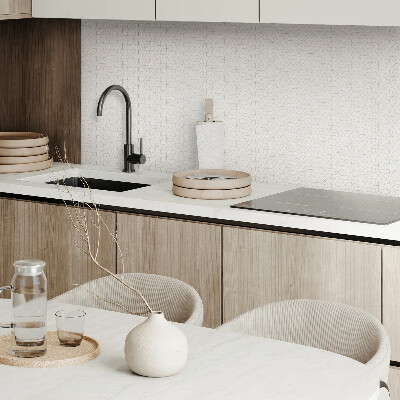 Öntapadós vinyl csempe Minta virágok geometriai formák