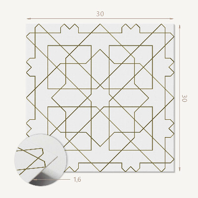 Vinilpadló Vonalminta geometriai formában