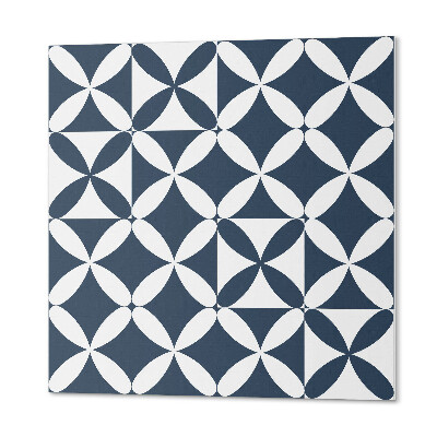 Öntapadós vinyl csempe Virágmintás geometriai formákban