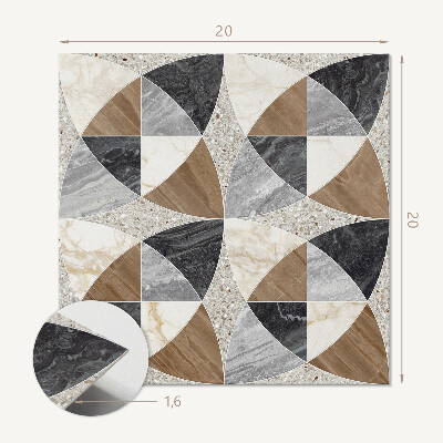 Vinyl csempe Csempézett geometriai formák