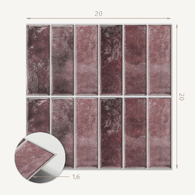 Öntapadós vinyl csempe Mozaik csíkok