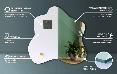 Szabálytalan formájú, aszimmetrikus tükör