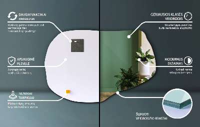 Szokatlan forma tükör egyedi