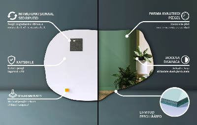 Szokatlan forma tükör egyedi