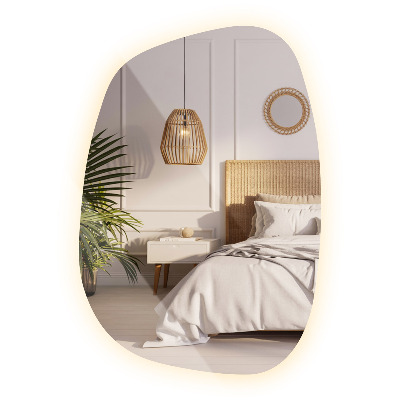 Exkluzív LED tükör finom vonalakkal