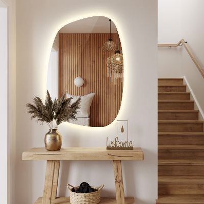 Exkluzív LED tükör finom vonalakkal