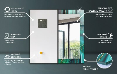 Dekoratív tükör falra Színes geometriai minta