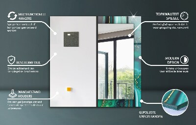 Dekoratív tükör falra Színes geometriai minta