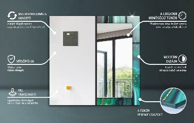 Dekoratív tükör falra Színes geometriai minta