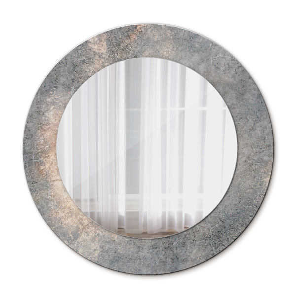Kerek tükör fali dísz Vintage beton