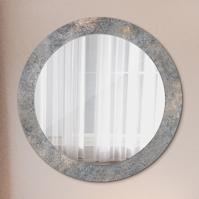 Kerek tükör fali dísz Vintage beton