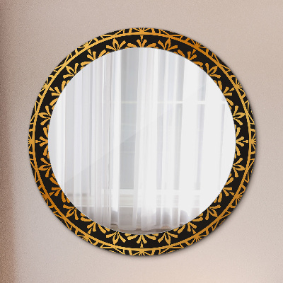 Kerek díszes tükör Arany mandala