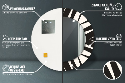 Kerek dísztükör Absztrakciós geometria