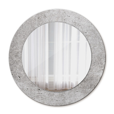 Kerek díszes tükör Szürke beton