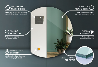 Egyedi tükör csonka kör