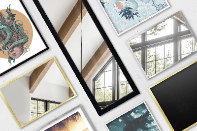 Álló tükör fekete kerettel 36x156 cm