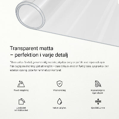 Átlátszó íróasztal alátét