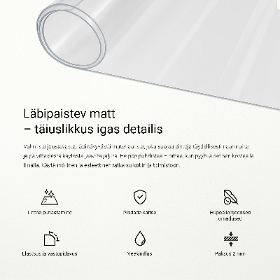 Átlátszó íróasztal alátét