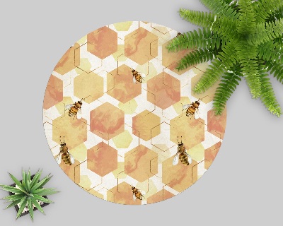 Padlóvédő székalátét Méhek mézes szeletek