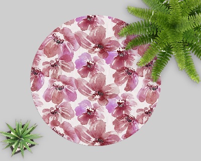 Padlóvédő székalátét Színes akvarell virágok