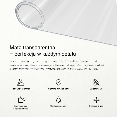 Átlátszó univerzális védőszőnyeg