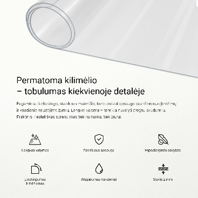 Átlátszó univerzális védőszőnyeg