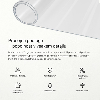 Átlátszó univerzális védőszőnyeg