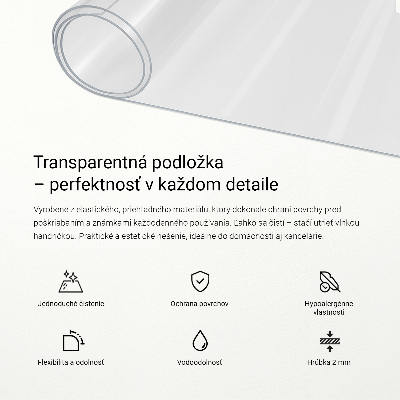 Átlátszó univerzális védőszőnyeg