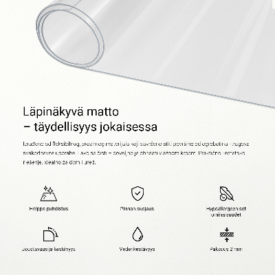 Átlátszó univerzális védőszőnyeg