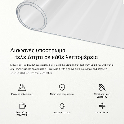 Átlátszó univerzális védőszőnyeg