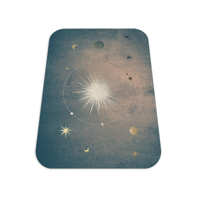 Irodai szék szőnyeg Csillagok és bolygók