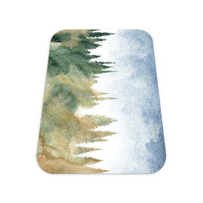 Szék alátét szőnyeg Erdő akvarell táj