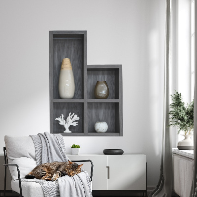 Optikai illúzió falmatrica 70x100 Dekoratív polcok